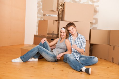 Removal team helping with a flat move in Lambeth