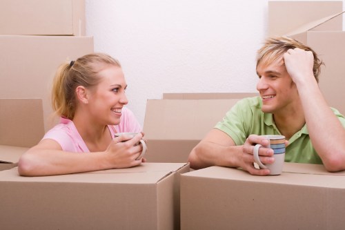 Waste disposal and handling items during a van service