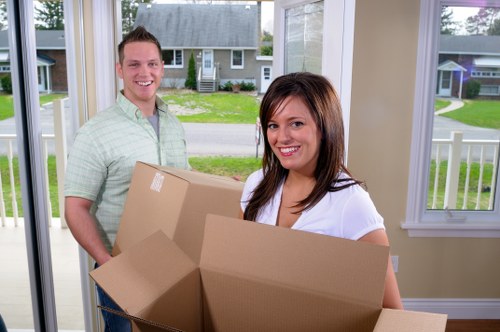 Student moving boxes and luggage arranged for delivery in Lambeth