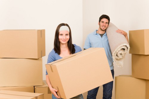 Careful moving of furniture through a Lambeth property