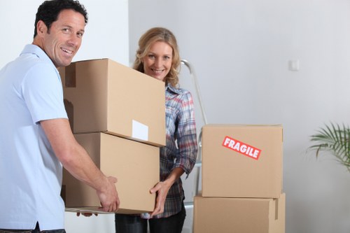 Household moving support for a property in Lambeth with stair access
